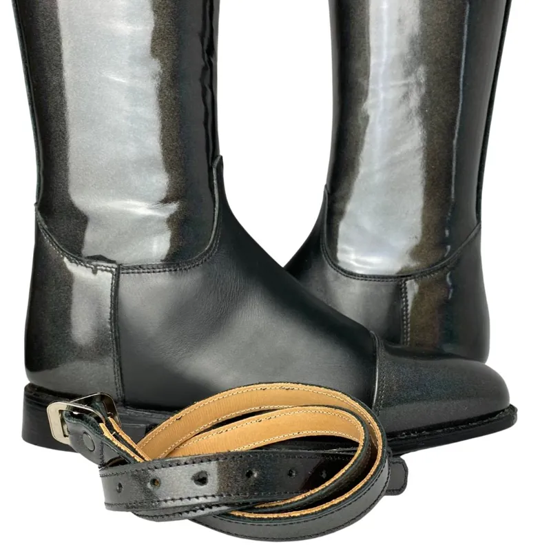 Konig Palermo Boots Black Metallic Patent-2